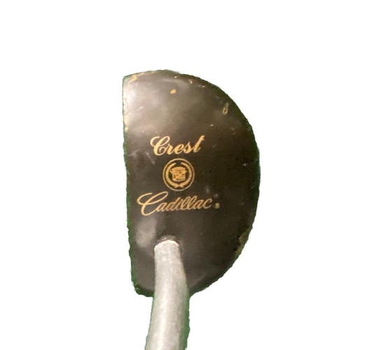 Crest Cadillac Logo Promotional Mallet Putter RH Graphite Shaft 34.5" New Grip