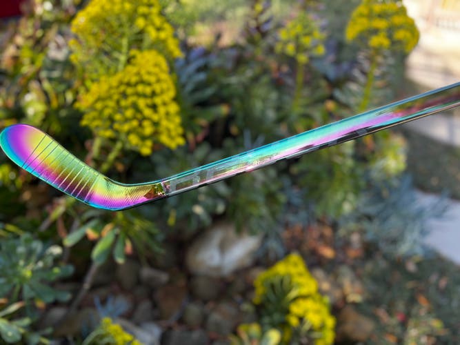 NEW 2025 Bauer Mystery Mini Hockey Stick — CHAMELEON CHROME Right Handed (New)