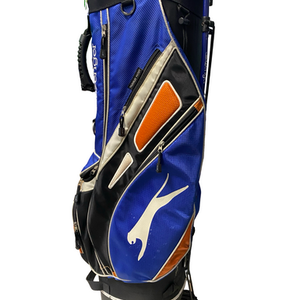Used Slazenger BLUE AND ORANGE STAND BAG Mens Stand Bag Navy Blue 11706-S000371027