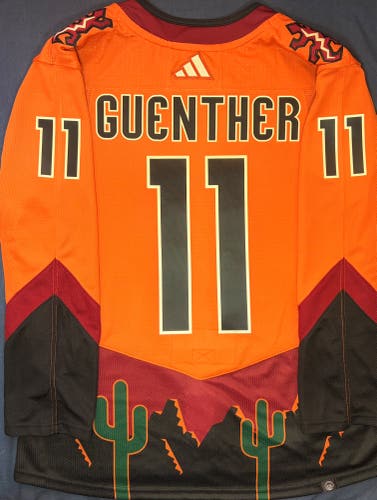 Dylan Guenther Arizona Coyotes Adidas Reverse Retro 2.0 Jersey Size: 50 + Patch