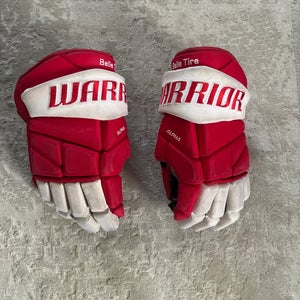 Team issued Belle Tire Warrior Alpha Gloves 14" Pro Stock (Used)