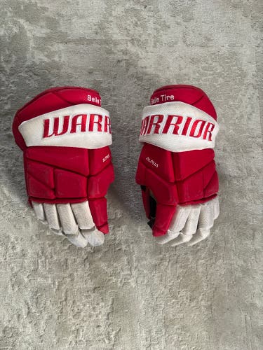 Team issued Belle Tire Warrior Alpha Gloves 14" Pro Stock (Used)