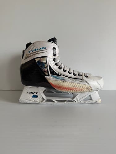 Used Size 9 D (Regular) Senior True Custom Pro Hockey Goalie Skates Pro Stock