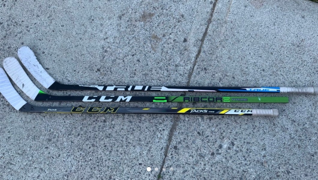 Junior Right Handed Hockey Stick Lot - TRUE & CCM