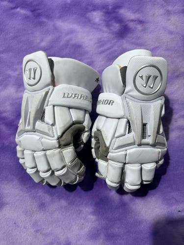 White Warrior Burn XP Lacrosse Gloves (Used)