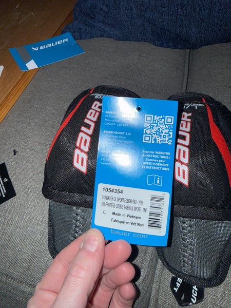 Youth Large Bauer Lil Sport Elbow Pads (New)