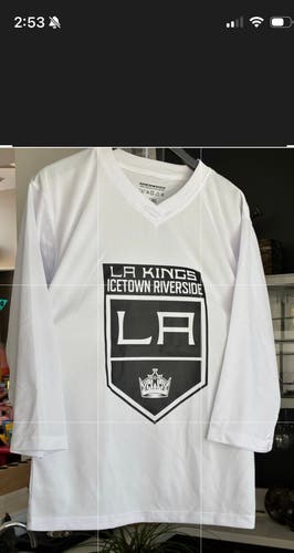 White Medium Adult Unisex Sher-Wood Jersey (New)