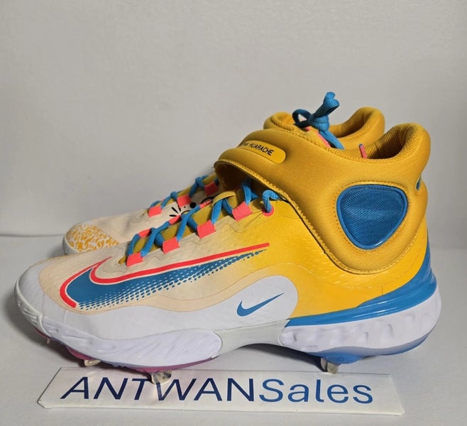 Rare Nike x RBI Alpha Huarache Elite 4 Men 13 Baseball Cleats FZ7344-700