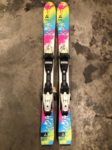 Kid's Fischer Koa 100 cm All Mountain Skis With Bindings (Used)