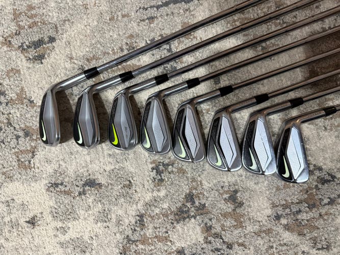 Men's 2015 Nike Vapor Pro Combo Right Handed Iron Set Stiff Flex (8 Clubs) #4 - #9, PW, GW Steel Sha