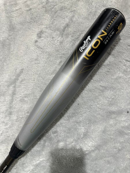 2023 Rawlings Icon Composite Bat USABat Certified (-10) Composite 20 oz 30" (Used)