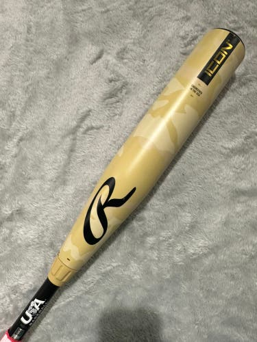 2025 Rawlings Icon Composite Bat USABat Certified (-10) Composite 20 oz 30" (Used)