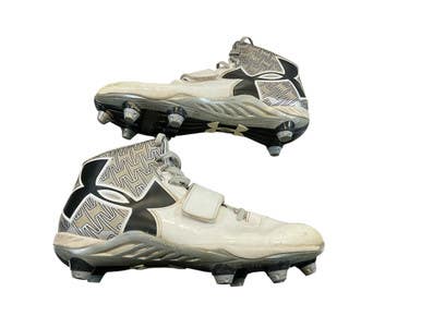 Used Under Armour Adult FB Cleats White Senior 8.5 11873-S000224804