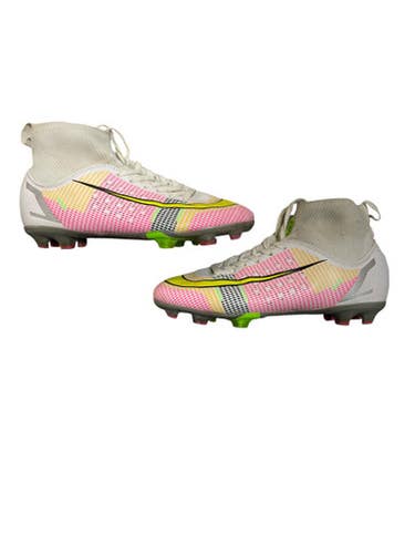 Used Nike Soccer Cleats Pink And White Senior 6.5 11873-C000230758