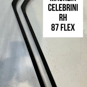 Senior(2x)Right Macklin Celebrini 87 Flex Pattern ProBlackStock™ Unbranded Pro Stock Hockey Sticks