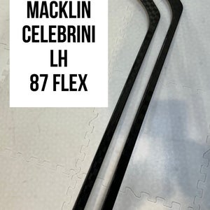 Senior(2x)Left Macklin Celebrini 87 Flex ProBlackStock™ Unbranded Pro Stock Hockey Sticks