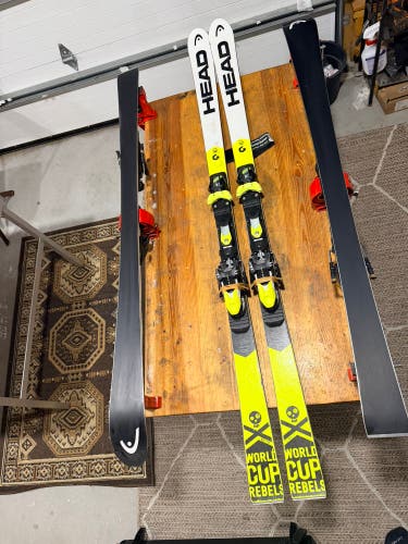 HEAD WC Rebels i.GS RD 173 cm Racing Skis With Bindings (Used)