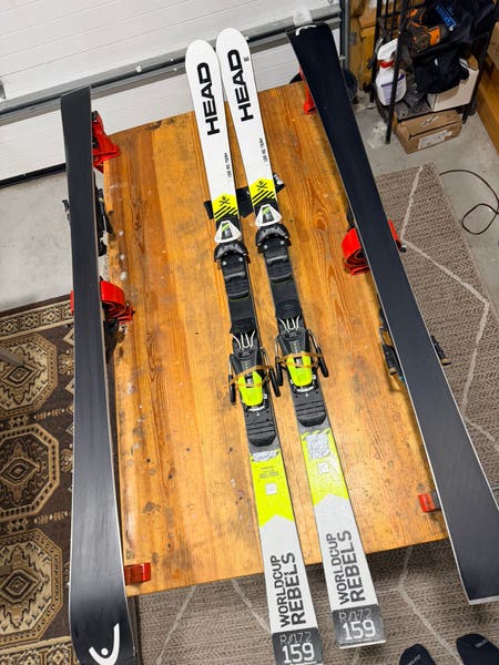 HEAD WC Rebels i.GS RD 159 cm Racing Skis With Bindings (Used