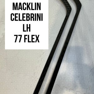 Senior(2x)Left Macklin Celebrini 77 Flex ProBlackStock™ Unbranded Pro Stock Hockey Sticks