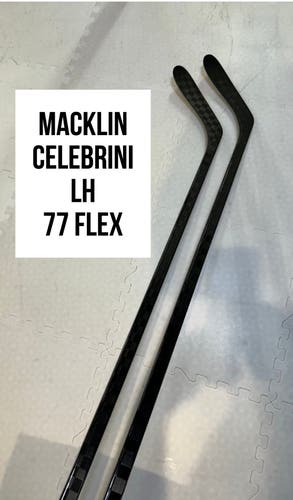 Senior(2x)Left Macklin Celebrini 77 Flex ProBlackStock™ Unbranded Pro Stock Hockey Sticks