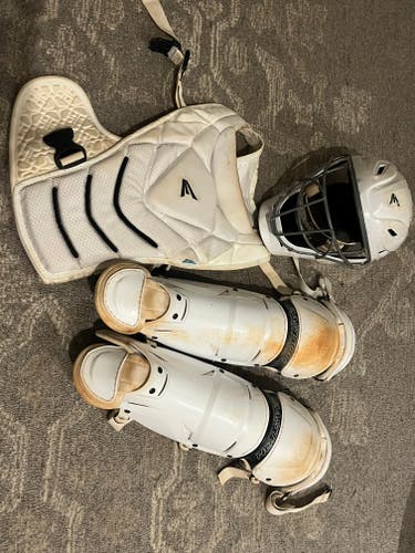 White Easton Jen Schro The Very Best Catcher's Set (Used)