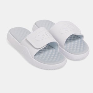 Under Armour Ignite Pro 8 6000337-101 Sandals Men's White Slip On Slide JAX989