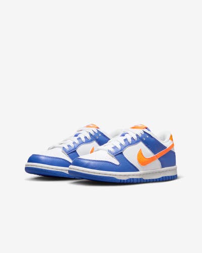 Nike Dunk Low FN7783-400 Sneakers Kids 7 Blue Joy Leather Lifestyle Shoes HTAT75