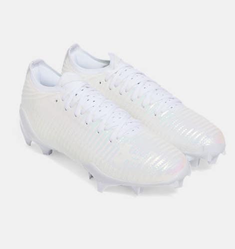 Under Armour Blur Pro 3028220-100 Men's White Lace Up Football Cleats TF10034