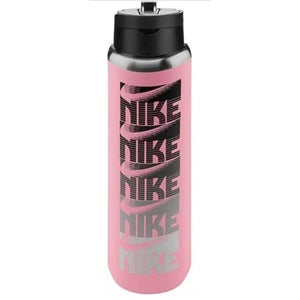 Nike Recharge Straw Bottle Pink Stainless Steel Leak Resistant (24 oz) JAX976