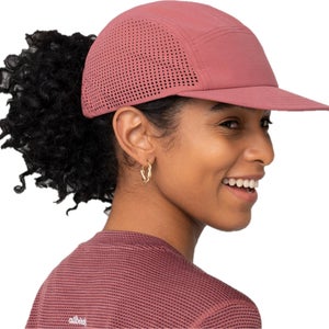 Allbirds Natural Run Baseball Cap Unisex Pink Perforated Strap Back Hat JZZ1019