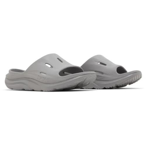 Hoka One One Ora Recovery Slide 3 1135061-GYGY Sandal Men 10 Gray Slip-On JAX996