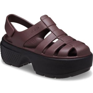 Crocs Stomp 209938-2ZH Sandals Unisex US M7/W9 Mocha Brown Fisherman VER1329