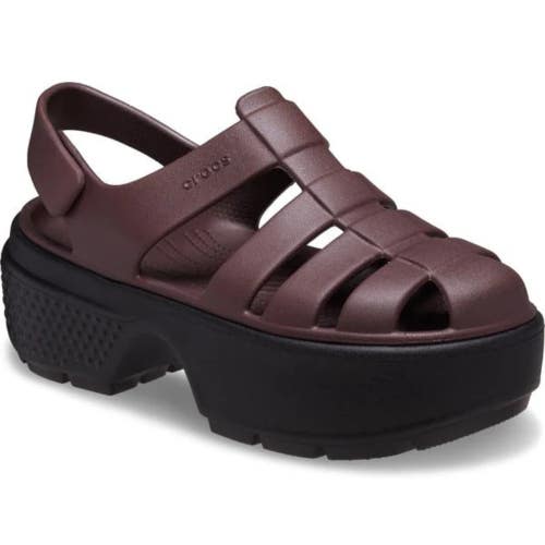 Crocs Stomp 209938-2ZH Sandals Unisex US M7/W9 Mocha Brown Fisherman VER1329