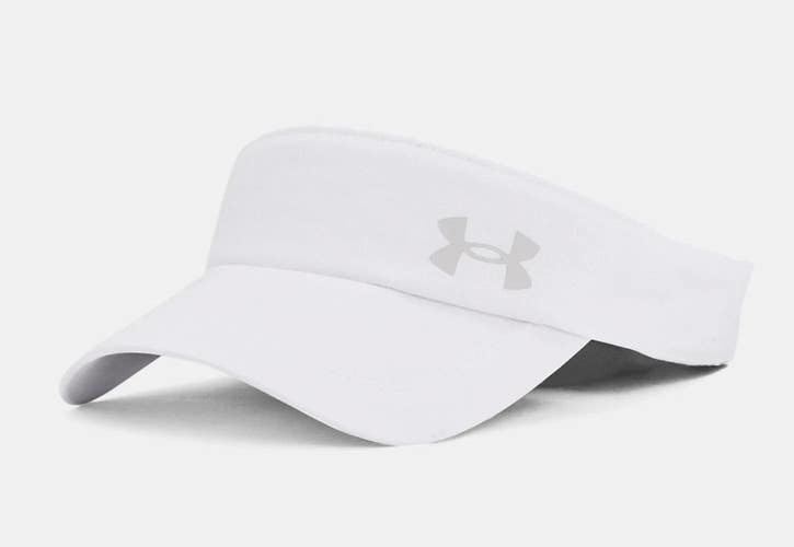 Under Armour Iso-Chill Launch Visor Cap Men's OS White Adjustable Straps GBO2583