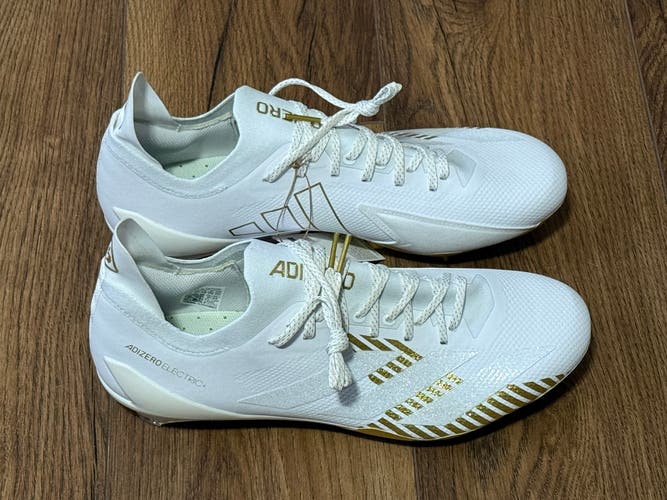 Adidas Adizero Electric + Football/Lacrosse White Gold IE6282 Men’s Sz 13