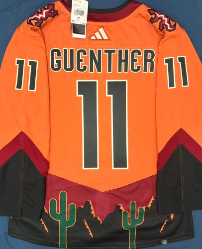 Dylan Guenther Arizona Coyotes Adidas Reverse Retro 2.0 Jersey Size: 50 + Patch