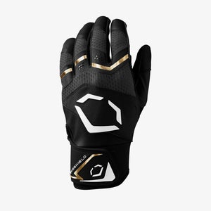 EvoShield Carbyne Batting Gloves - Black (New) *Multiple Adult and Youth Sizes*