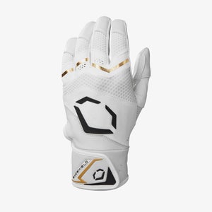 EvoShield Carbyne Batting Gloves - White (New) *Multiple Adult and Youth Sizes*