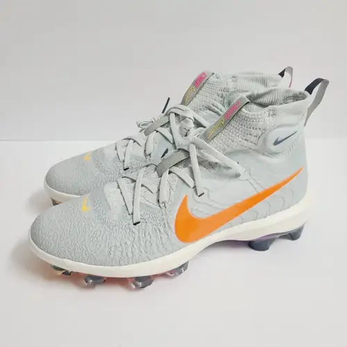 Nike Alpha Huarache NXT MCS Mid Baseball Cleats HF1132-001 Size 10 Gray