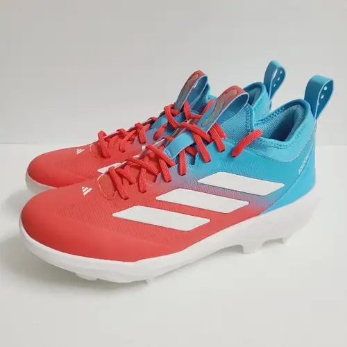 Adidas Adizero TPU Candy Baseball Cleats JR7826 Size 9.5 Bright Cyan Cloud White