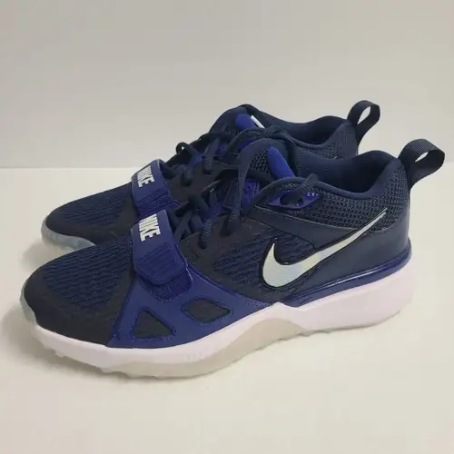 Nike Air Zoom Diamond Elite Turf Baseball Shoes FN7226-400 Size 7.5 Navy Blue