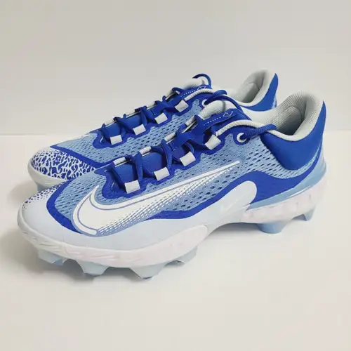 Nike Alpha Huarache Elite 4 Low MCS Baseball Cleats DX6962-415 Size 13 Blue