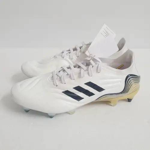 Adidas Copa Sense.1 SG Soccer Cleats HP7841 Size 7.5 White Gold