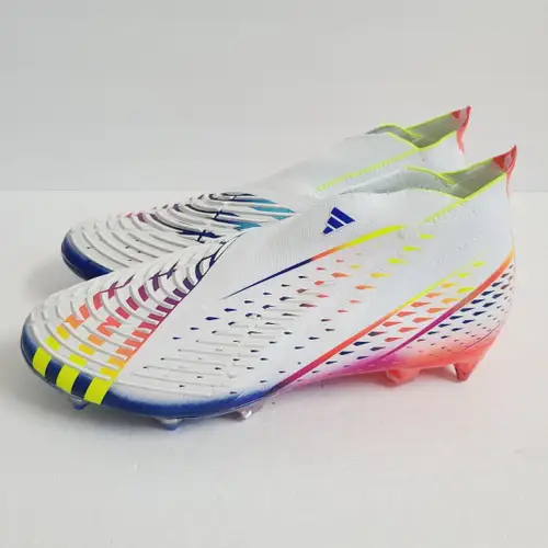 Adidas Predator Edge+ SG Soccer Cleats GW1035 Size 11 White