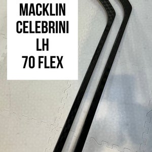 Senior(2x)Left Macklin Celebrini 70 Flex ProBlackStock™ Unbranded Pro Stock Hockey Sticks