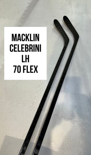 Senior(2x)Left Macklin Celebrini 70 Flex ProBlackStock™ Unbranded Pro Stock Hockey Sticks