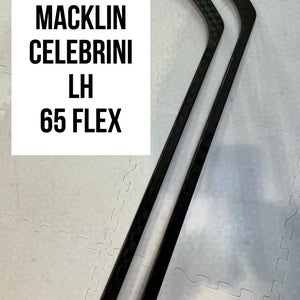 Senior(2x)Left Macklin Celebrini 65 Flex ProBlackStock™ Unbranded Pro Stock Hockey Sticks