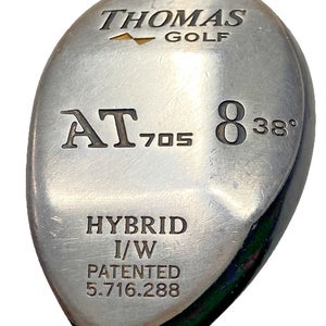 Thomas Golf AT 705 8 Hybrid 38* LH Regular Graphite Stock Grip Nice Lefty Club