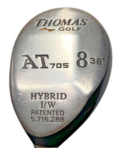 Thomas Golf AT 705 8 Hybrid 38* LH Regular Graphite Stock Grip Nice Lefty Club