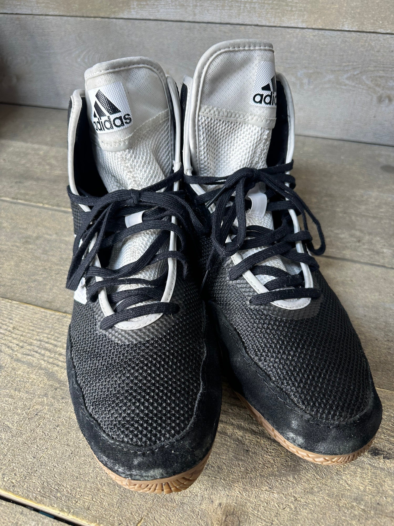 Adidas | Tech Fall 2.0 Wrestling Sneakers Black & White Size 11.5 Adidas Tech Fall 2 | Adidas Wrestling Shoes – WrestlingMart main image 4